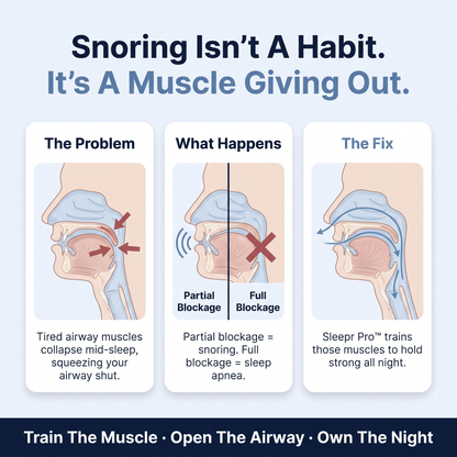 Why you snore and how Sleepr Pro fixes it - airway diagram