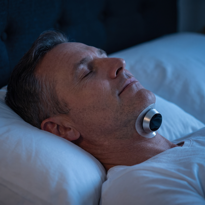 Sleepr Pro™ worn under the chin while sleeping